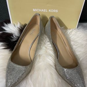 Micheal Kors Silver Heels